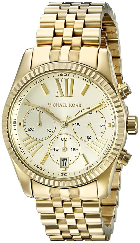 michael kors women's lexington gold-tone bracelet watch 36mm site belk.com|Michael Kors lexington.